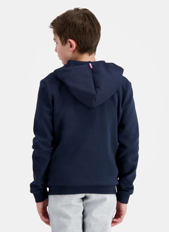 FELPA ESSENTIAL FULL ZIP RAGAZZO, NVY, medium