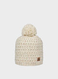 CAPPELLO IN MAGLIA SAPPADA CON PONPON, 005 WHT, thumb