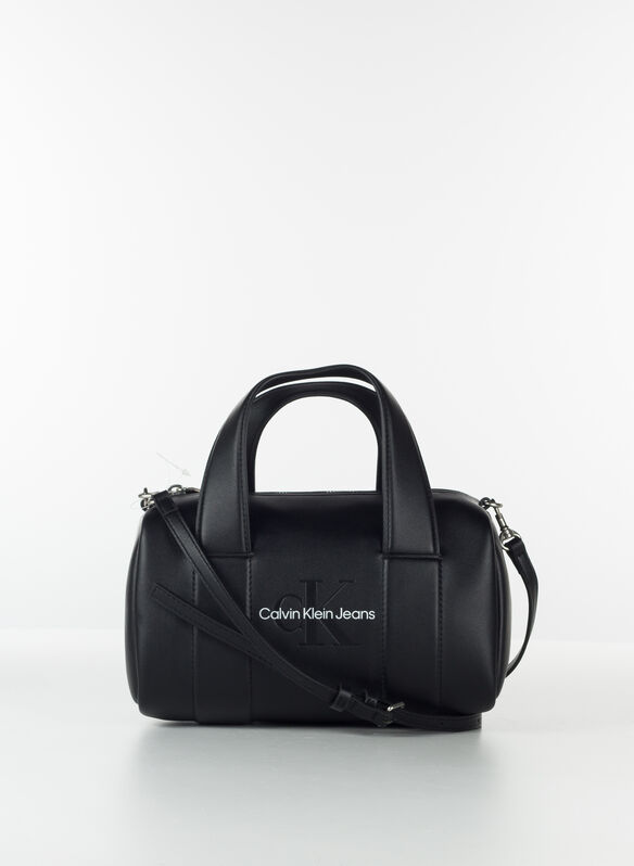 BORSA BAULETTO MONO LOGO, 0GQ BLK, medium