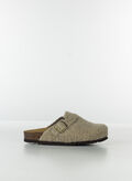 SANDALO SABOT FAE NEW TEDDY SUEDE, TAUP, thumb