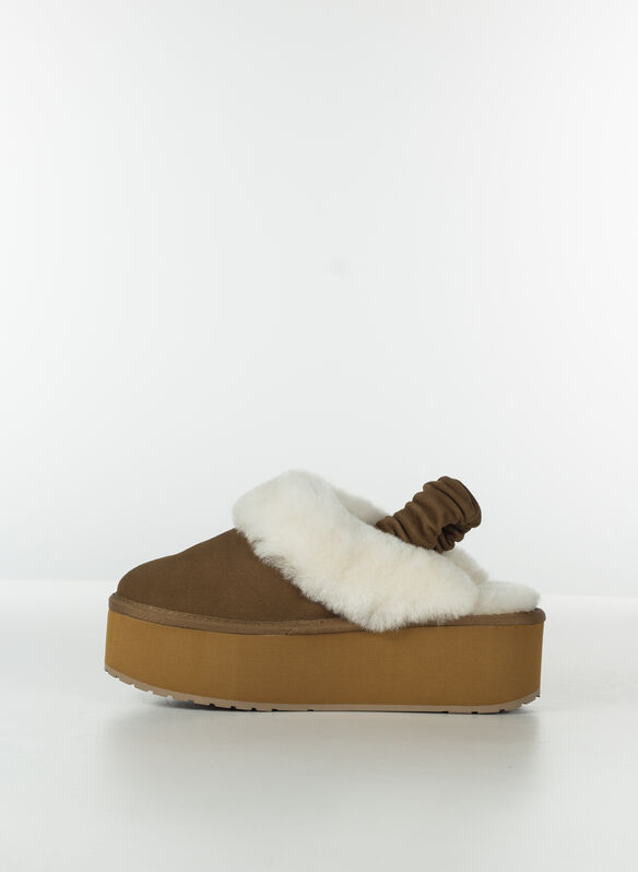 CIABATTA SABOT HARTZ FLATFORM, CHESTNUT, medium