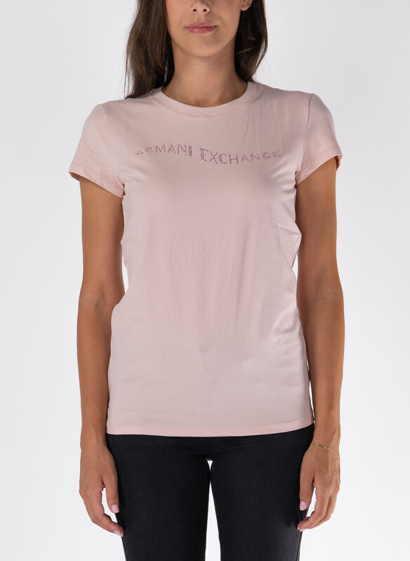 T-SHIRT CON LOGO BORCHIETTE, 14BQ ROSE, medium