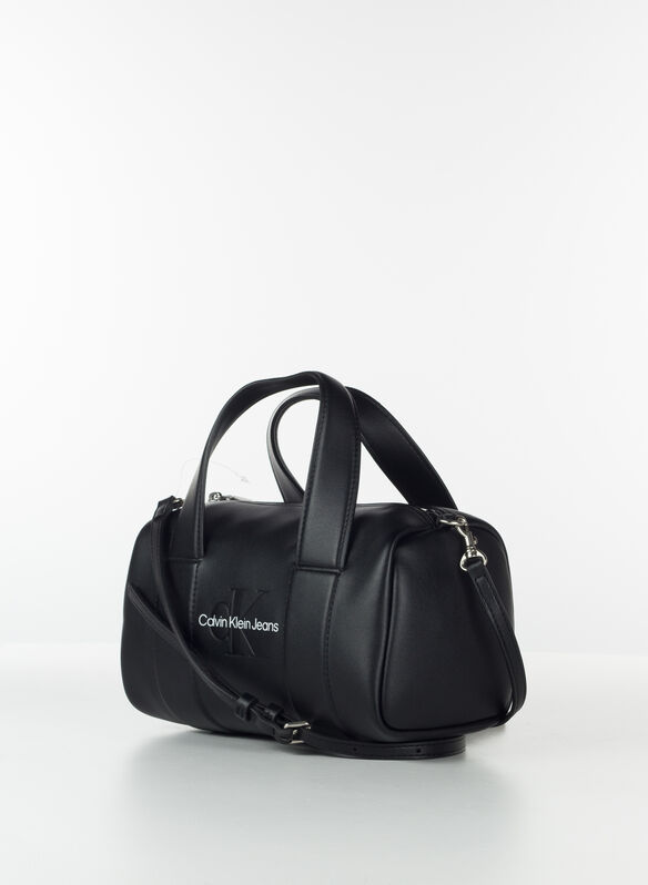 BORSA BAULETTO MONO LOGO, 0GQ BLK, medium