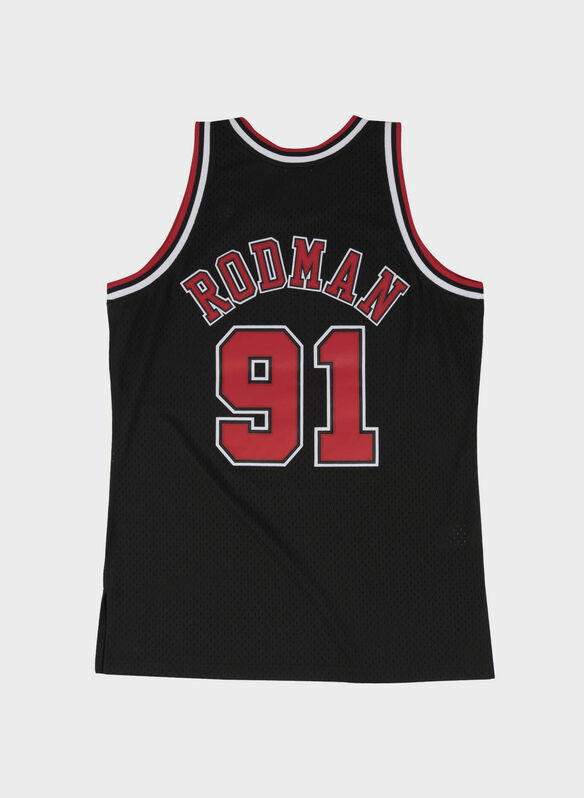 CANOTTA SWINGMAN JERSEY CHICAGO BULLS ALTERNATE 1997-98 DENNIS RODMAN, BLACK, medium