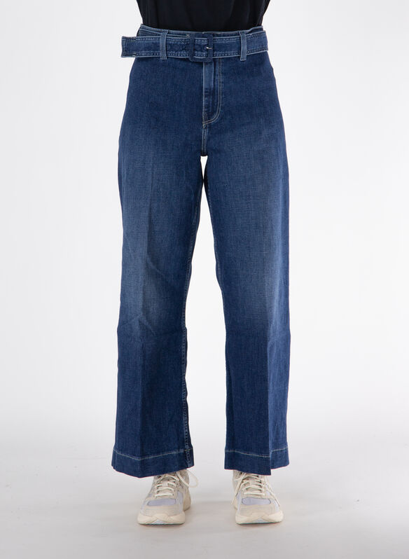 JEANS WIDE LEG DAKOTA, MINI DENIM, medium