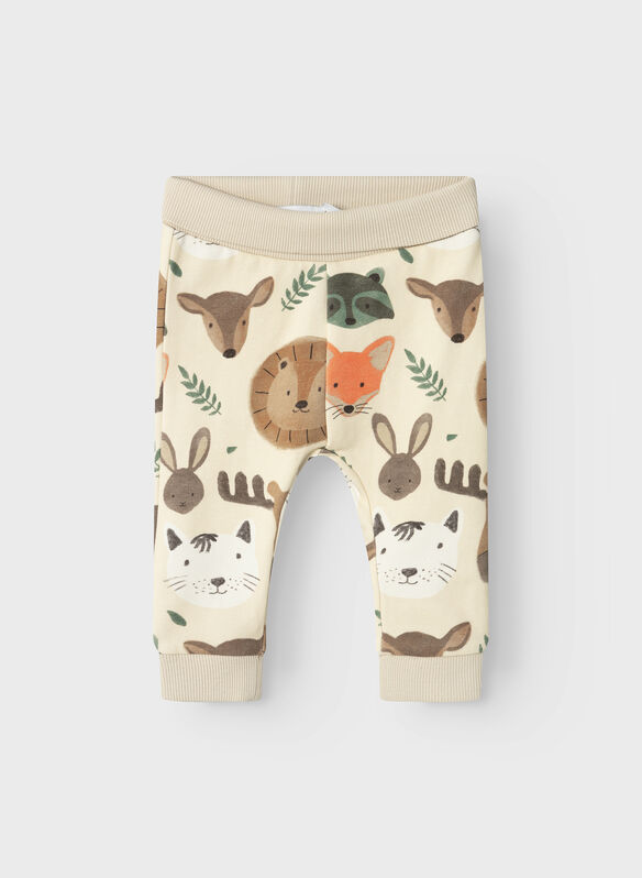 PANTALONE ORVAN STAMPA ANIMAL BIMBO, SUMMER SAND PANNA, medium