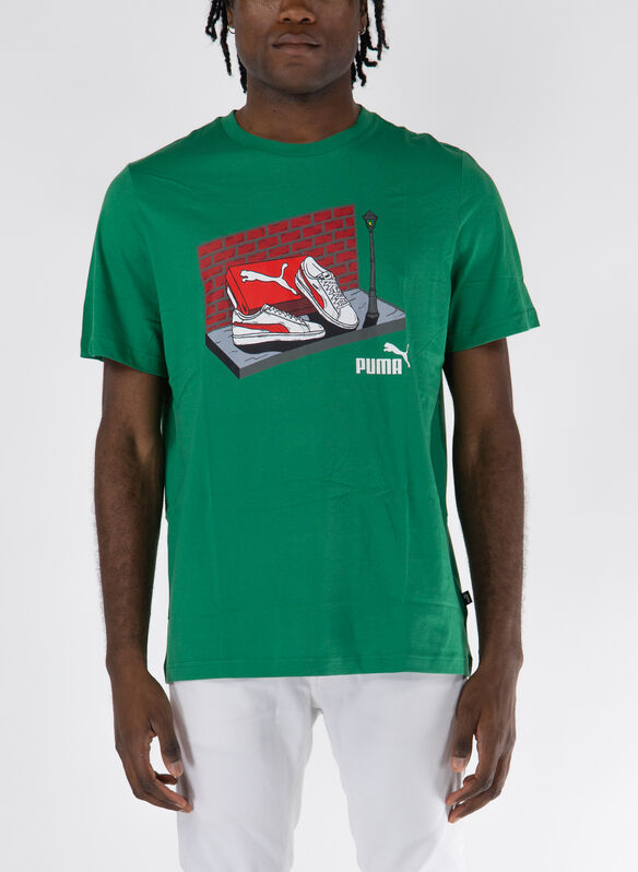 T-SHIRT GRAPHIC SNEAKER, 86 GREEN, medium