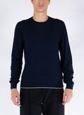 MAGLIONE GIROCOLLO CASHMERE, 1510NVY, thumb