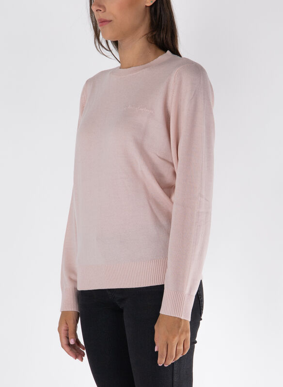 MAGLIONE GIROCOLLO, 14BQ ROSE, medium