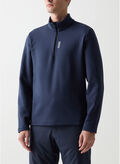 MAGLIA DA SCI STRETCH MEZZA ZIP, 68 NVY, thumb