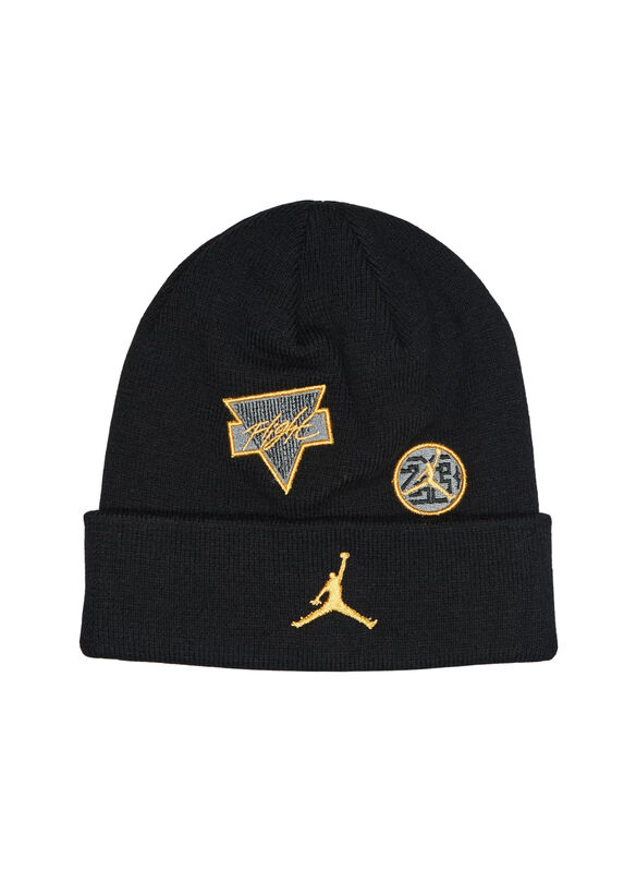 CAPPELLO JORDAN IN MAGLIA CON PATCH UNISEX, K5X BLKGOLD, medium