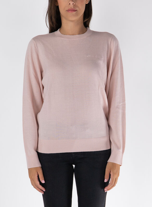 MAGLIONE GIROCOLLO, 14BQ ROSE, medium