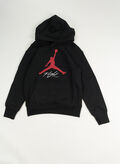 FELPA HOODIE JORDAN FLIGHT RAGAZZO, 023 BLKRED, thumb