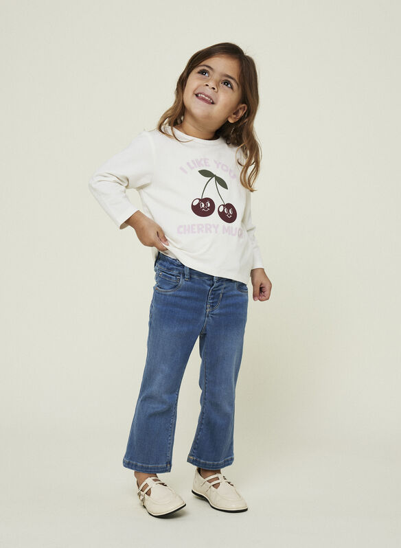 T-SHIRT BERRY BAMBINA, CLOUD DANCER, medium