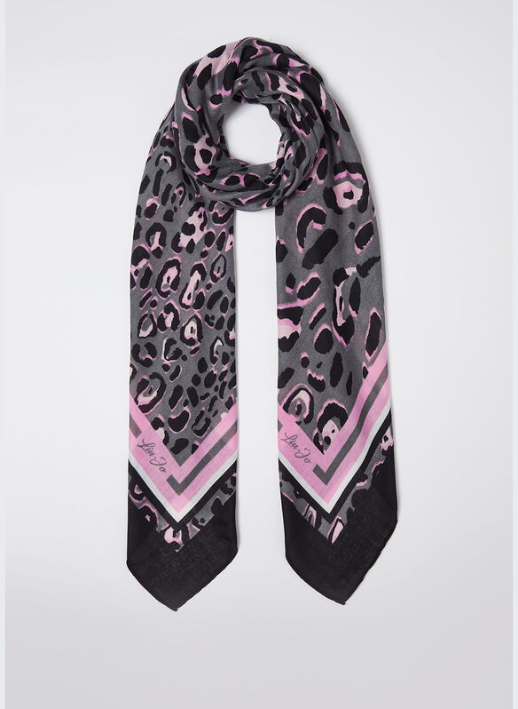 PASHMINA ANIMALIER, 22222 BLK, medium