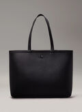 BORSA SHOPPER MONO LOGO, 0GR BLK, thumb