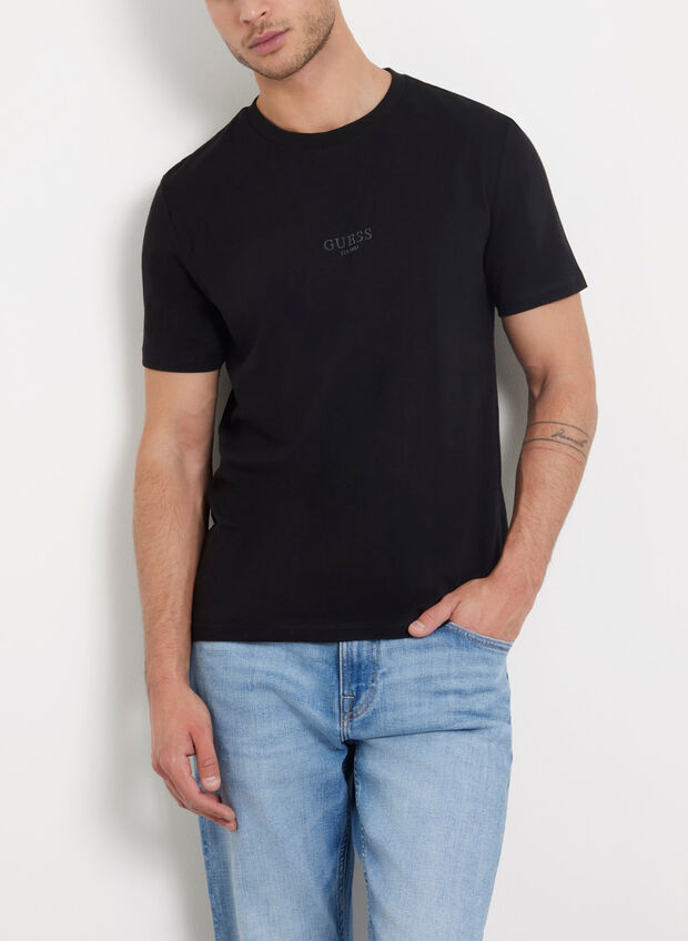 T-SHIRT MICRO LOGO CENTRALE, JBLK BLK, large