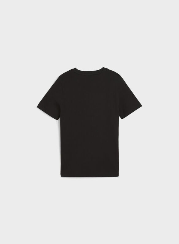 T-SHIRT ESSENTIAL LOGO LAB RAGAZZO, 01 BLK, medium