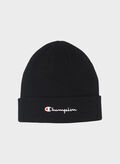 CAPPELLO IN MAGLIA CON RISVOLTO JUNIOR, BLK, thumb