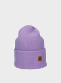 CAPPELLO IN MAGLIA SPANDAU CON RISVOLTO UNISEX, 029 LILAC, thumb