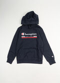 FELPA HOODIE CON LOGO RAGAZZO, BS501 NVY, thumb