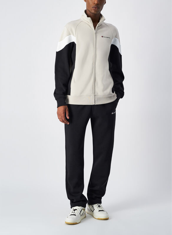 TUTA FULL ZIP, ES057 BEIGEBLK, medium