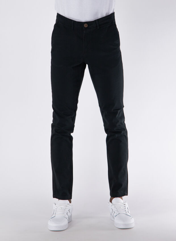 PANTALONE MARCO BOWIE CHINO, BLACK, large