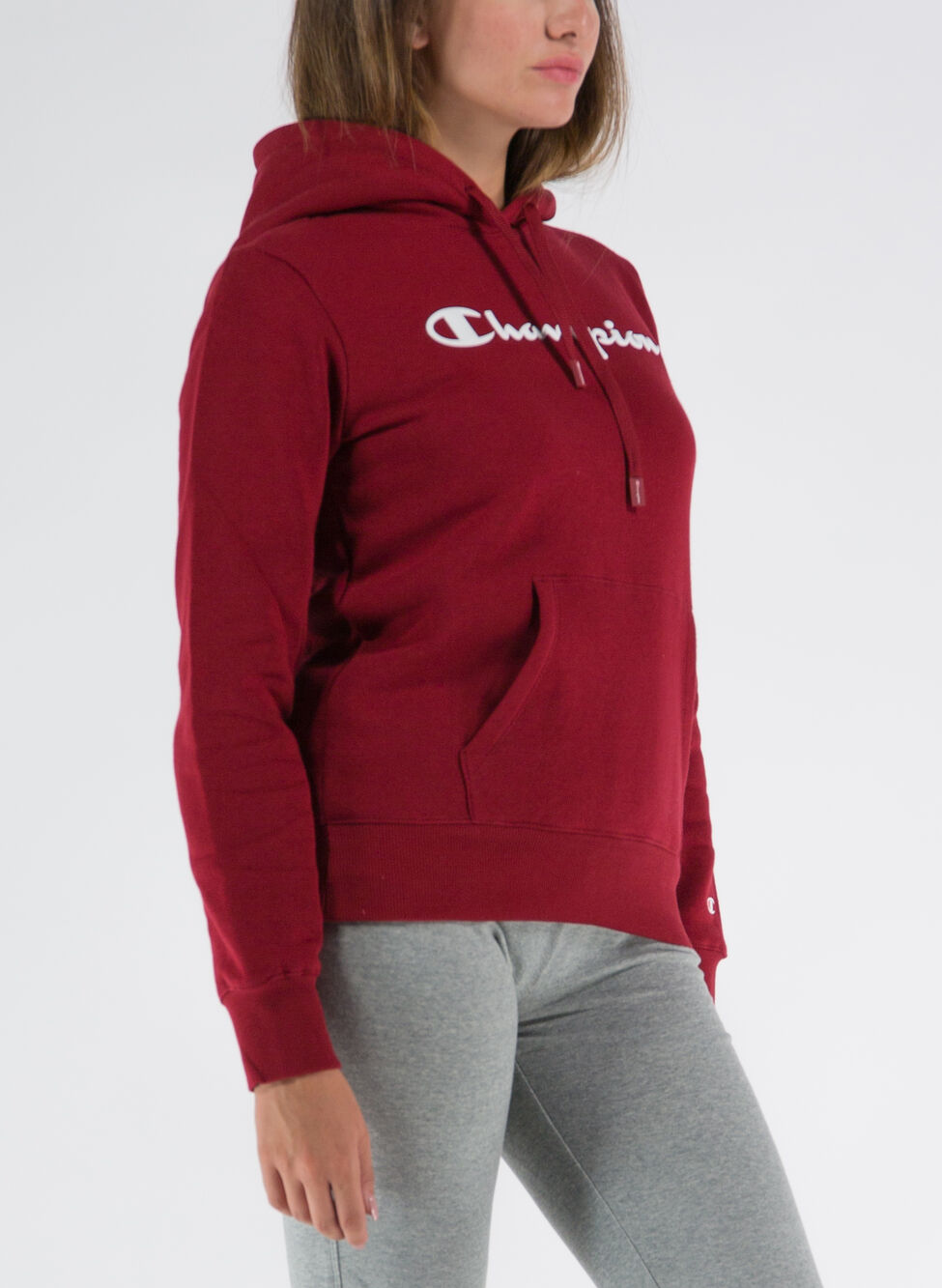 Champion Felpa Con Cappuccio Logo Classic Panna Donna - Acquista online su  Sportland