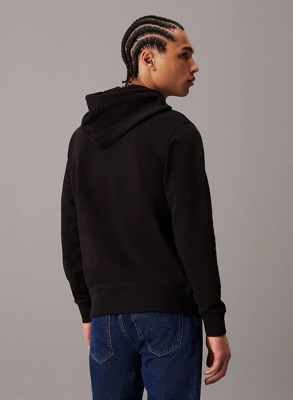 FELPA HOODIE EMBRO BADGE, BEH BLK, medium