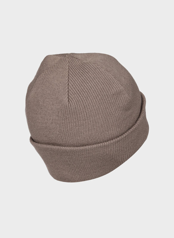 CAPPELLO IN MAGLIA CON RISVOLTO UNISEX, GREY, medium