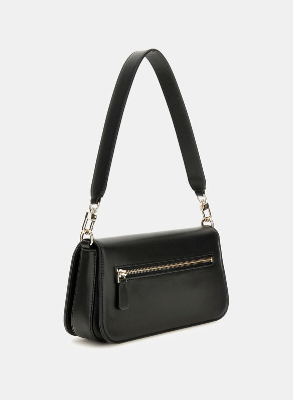 BORSA MINI A SPALLA ECO MIETTA, BLA BLK, medium