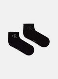 CALZA 2PAIA QUARTER MONOGRAM, 001 BLK, thumb