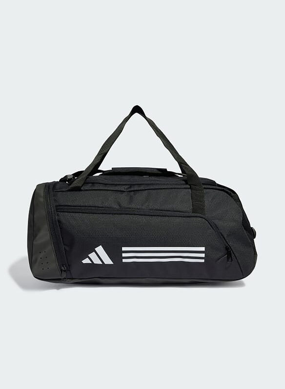 BORSA ESSENTIALS 3 STRIPES SMALL, BLKWHT, medium