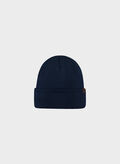 CAPPELLO IN MAGLIA WILLES CON RISVOLTO, 0004 OLD BLUE, thumb