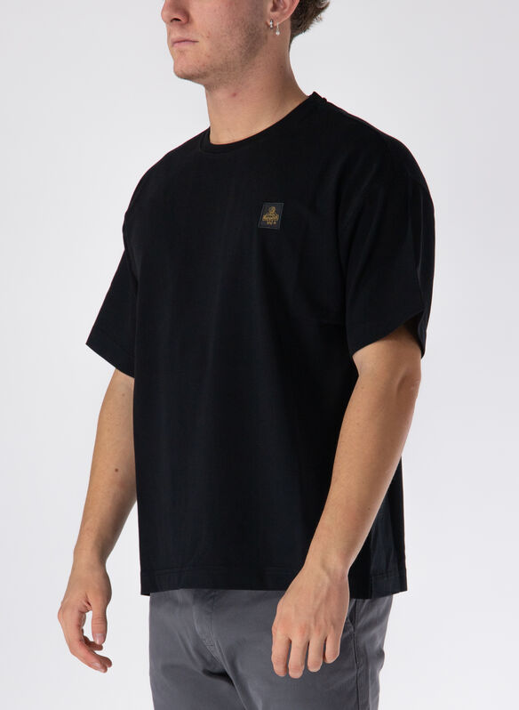 T-SHIRT MICRO PATCH, G06000 BLK, medium